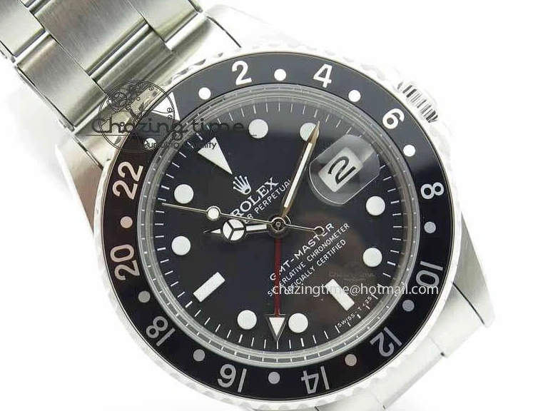 MiroTime 0115 RelaxedFit GMT-Master Vintage 1675 SS BP Best Edition Black Bezel White Markers A 3750